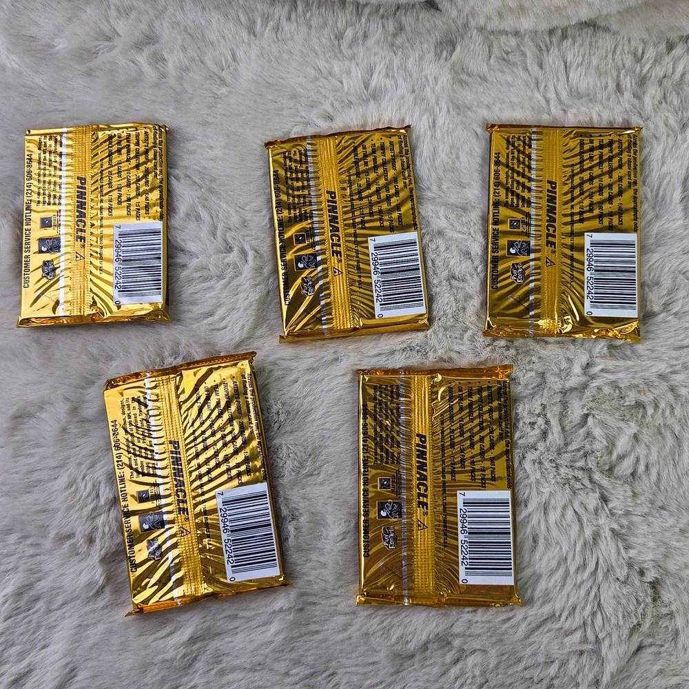 1996 Pinnacle NFL Football Lot of 5 Sealed Packs 10 Cards Double Disguise Vtg